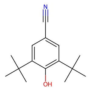 Benzonitrile, 3,5-bis(1,1-dimethylethyl)-4-hydroxy- structure