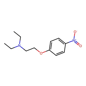 二乙基[2-(4-硝基苯氧基)乙基]胺 structure