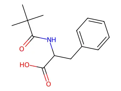Pivaloyl-L-phenylalanine structure
