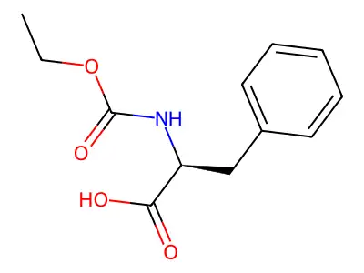(2S)-2-((ethoxycarbonyl)amino)-3-phenylpropanoic acid structure