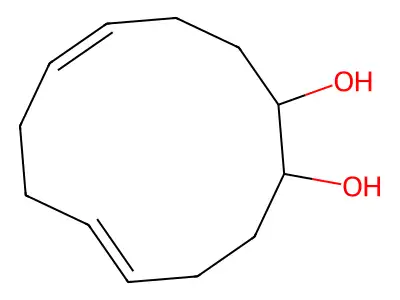 5-Cis-9-trans-cyclododecadiene-1,2-cis-diol structure