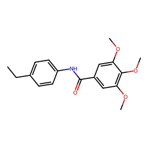 N-(4-乙基苯基)-3,4,5-三甲氧基苯甲酰胺 structure