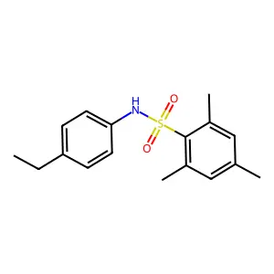 N-(4-ethylphenyl)-2,4,6-trimethylbenzenesulfonamide structure