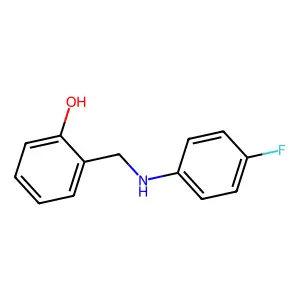 2-(((4-Fluorophenyl)Amino)Methyl)Phenol structure