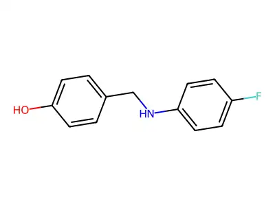 4-[(4-Fluoroanilino)methyl]phenol structure