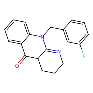 10-[(3-Fluorophenyl)methyl]-2,4,4a,10-tetrahydrobenzo[b][1,8]naphthyridin-5(3H)-one structure