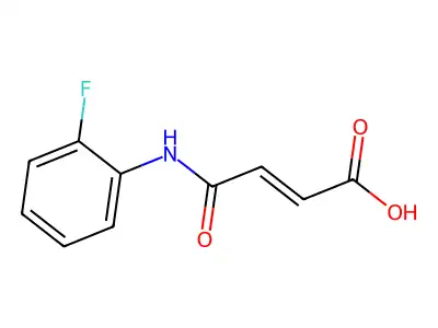 4-[(2-Fluorophenyl)amino]-4-oxo-2-butenoic acid structure