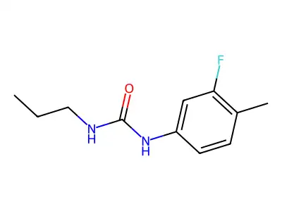 N-(3-fluoro-4-methylphenyl)-N'-propylurea structure