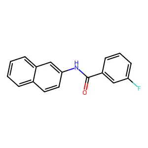 3-氟-N-(2-萘基)苯甲酰胺 structure