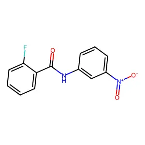 2-氟-N-(3-硝基苯基)苯甲酰胺 structure