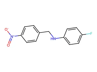4-Fluoro-n-(4-nitrobenzyl)aniline structure