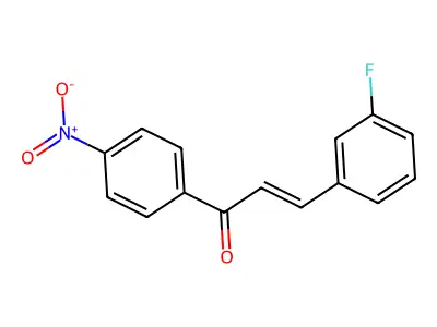 3-(3-Fluorophenyl)-1-(4-nitrophenyl)prop-2-en-1-one structure