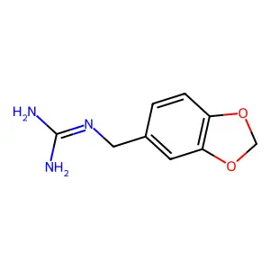 N-(1,3-Benzodioxol-5-ylmethyl)guanidine structure