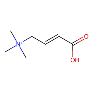 3-羧基-N,N,N-三甲基丙-2-烯-1-铵 structure