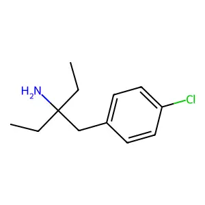 3-[(4-Chlorophenyl)methyl]pentan-3-amine structure