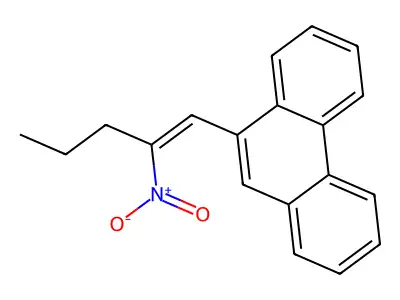 9-(2-Nitropent-1-enyl)phenanthrene structure