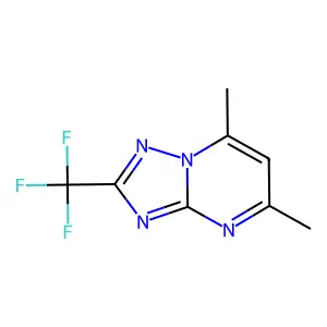 5,7-Dimethyl-2-(trifluoromethyl)-[1,2,4]triazolo[1,5-a]pyrimidine structure