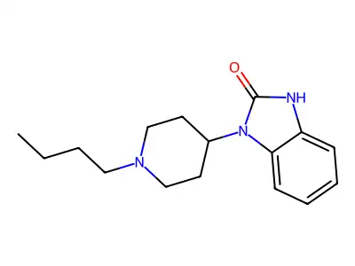 3-(1-butylpiperidin-4-yl)-1H-benzimidazol-2-one structure