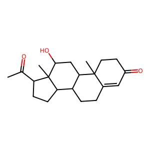 (12alpha)-12-Hydroxypregn-4-ene-3,20-dione structure