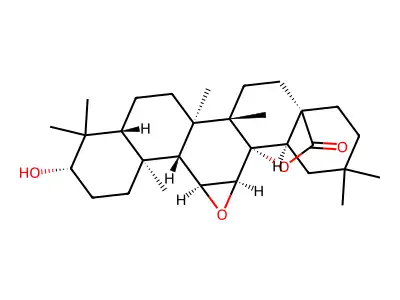 11α,12α-环氧齐墩果内酯 structure