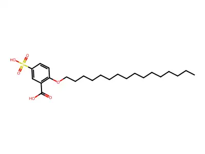 2-Hexadecoxy-5-sulfobenzoic acid structure