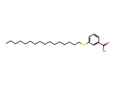 3-(Hexadecylsulfanyl)benzoic acid structure