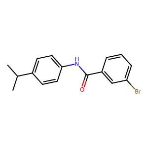3-bromo-N-(4-propan-2-ylphenyl)benzamide structure