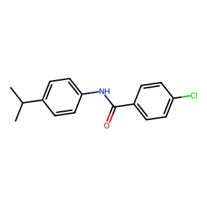 4-chloro-N-(4-propan-2-ylphenyl)benzamide structure