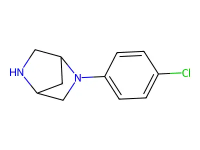 2-(4-Chlorophenyl)-2,5-diazabicyclo[2.2.1]heptane structure