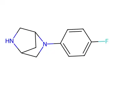 2-(4-Fluorophenyl)-2,5-diazabicyclo[2.2.1]heptane structure