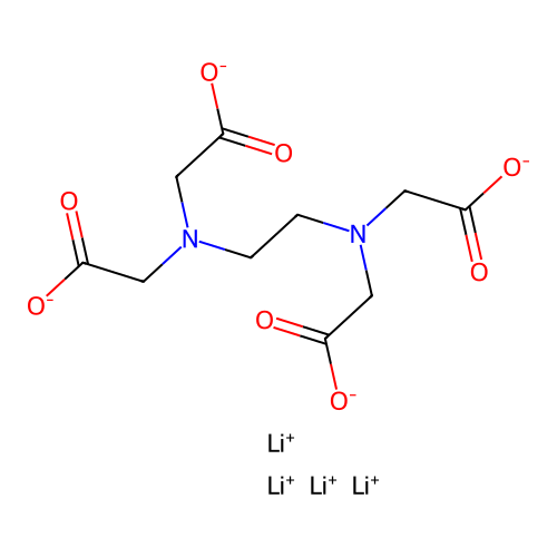 EDTA tetralithium salt structure