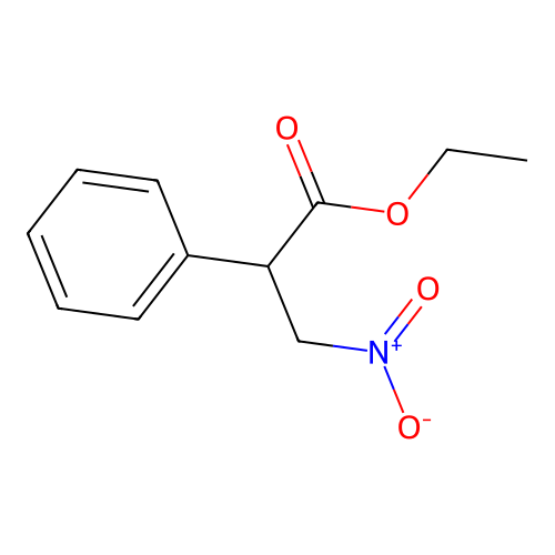 Ethyl 3-nitro-2-phenylpropanoate structure