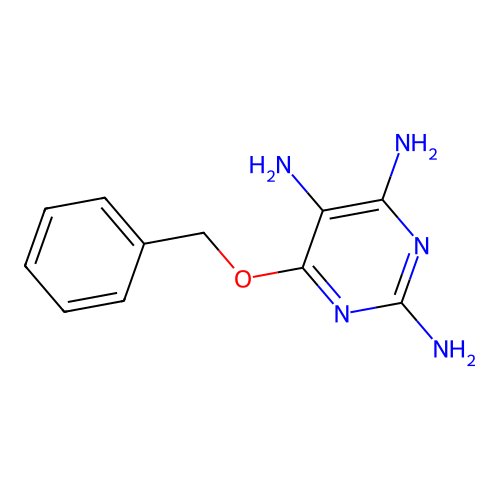2,5,6-Triamino-4-Benzyloxypyrimidine structure