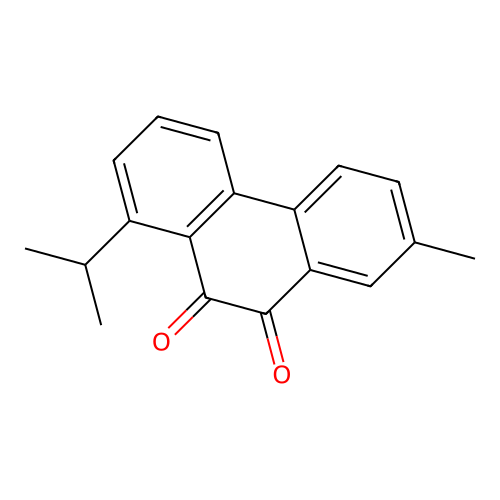 Phenanthrene-9,10-dione, 1-isopropyl-7-methyl- structure