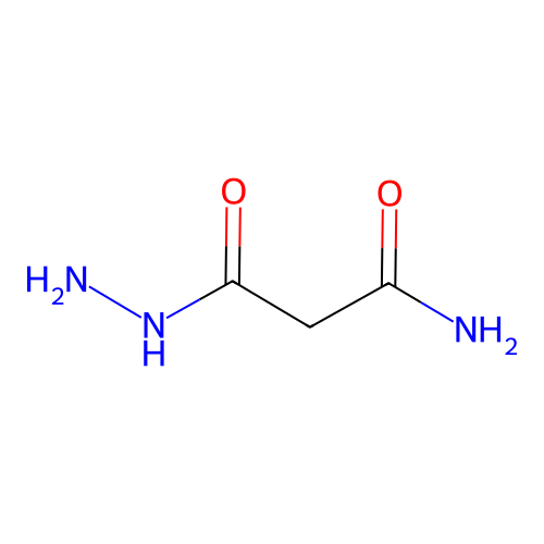 3-Amino-3-oxopropanoic acid hydrazide structure