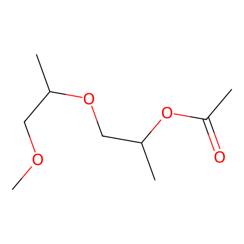 Dipropylene glycol methyl ether acetate structure