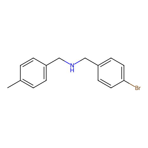(4-Bromo-benzyl)-(4-methyl-benzyl)-amine structure