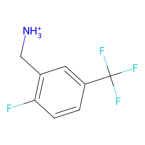 [2-Fluoro-5-(trifluoromethyl)phenyl]methylazanium structure