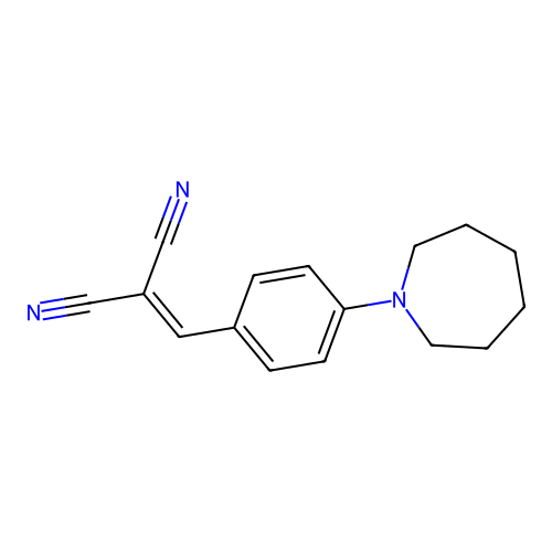 (4-Azepan-1-ylbenzylidene)malononitrile structure