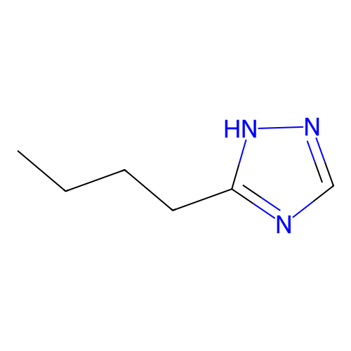 5-butyl-1H-1,2,4-triazole structure