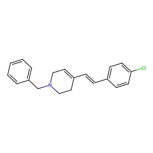 4-(4-Chlorostyryl)-1-benzyl-1,2,3,6-tetrahydropyridine structure