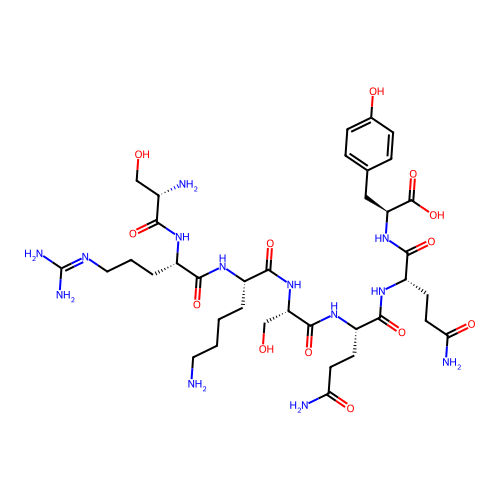 L-Tyrosine, L-seryl-L-arginyl-L-lysyl-L-seryl-L-glutaminyl-L-glutaminyl- structure