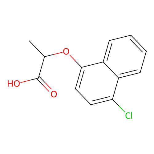 2-(4-Chloronaphthalen-1-yl)oxypropanoic acid structure