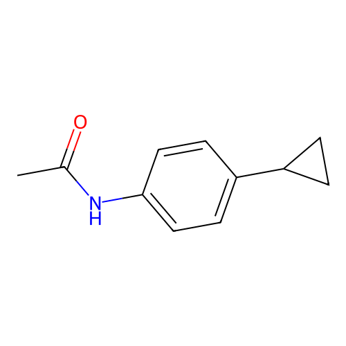 N-(4-cyclopropylphenyl)acetamide structure