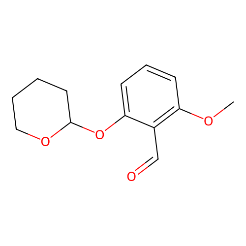 2-Methoxy-6-(oxan-2-yloxy)benzaldehyde structure
