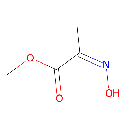 methyl (2Z)-2-hydroxyiminopropanoate structure
