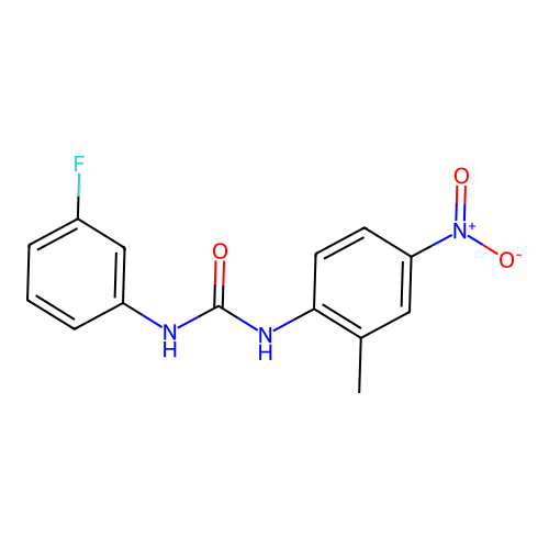 1-(3-Fluorophenyl)-3-(2-methyl-4-nitrophenyl)urea structure