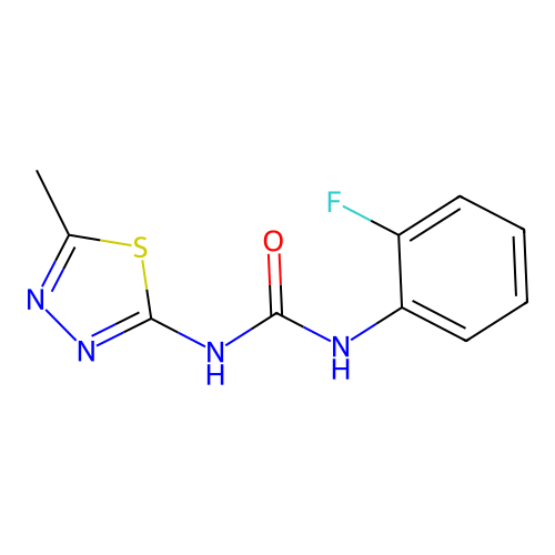 1-(2-Fluorophenyl)-3-(5-methyl-1,3,4-thiadiazol-2-yl)urea structure
