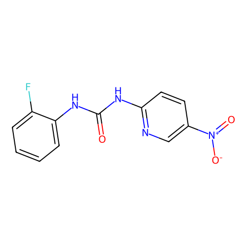 1-(2-Fluorophenyl)-3-(5-nitro-2-pyridyl)urea structure