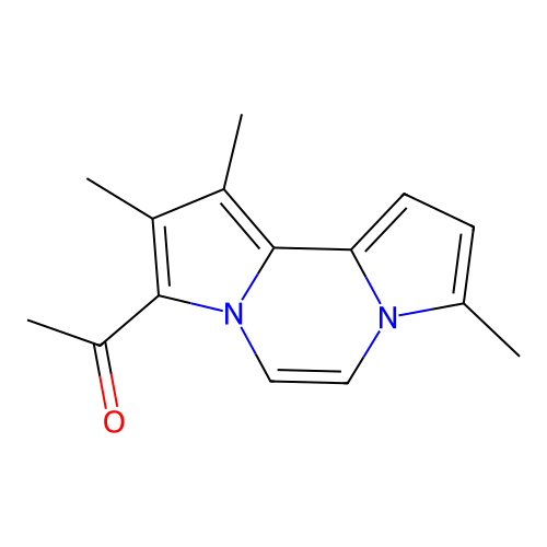 1-(1,2,8-Trimethyldipyrrolo[1,2-a:2',1'-c]pyrazin-3-yl)ethanone structure